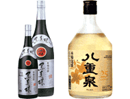 黒真珠 43度 / 八重泉ゴ-ルド25度