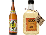Kokuto (brown sugar) shochu Kikaijima(25 proof 1800ml) / Kokuto (brown sugar) shochu Captain Kid(43 proof 720ml) (Long-term storage)